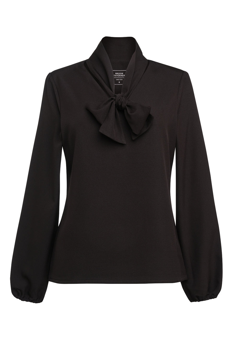 Brook Taverner Andria Blouse in Black, image 4