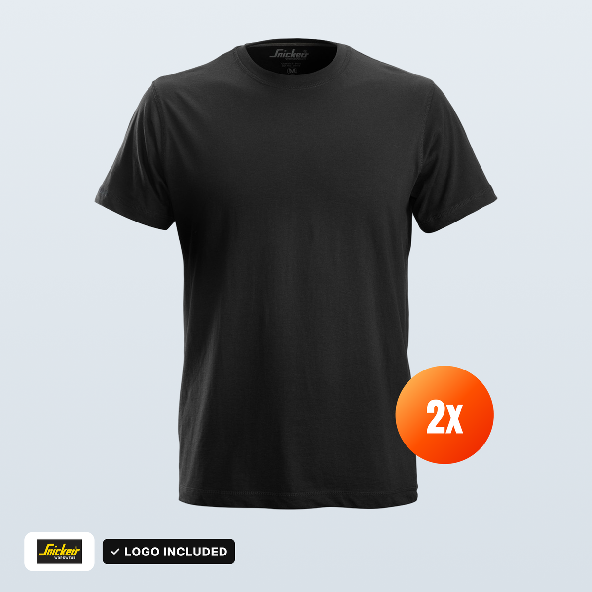 The Workwear Co Snickers x2 Tee Pack – logo included in the price