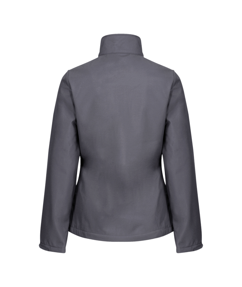 Regatta Professional - Women's Ablaze 3-Layer Printable Softshell Jacket Seal Grey(Black) back view
