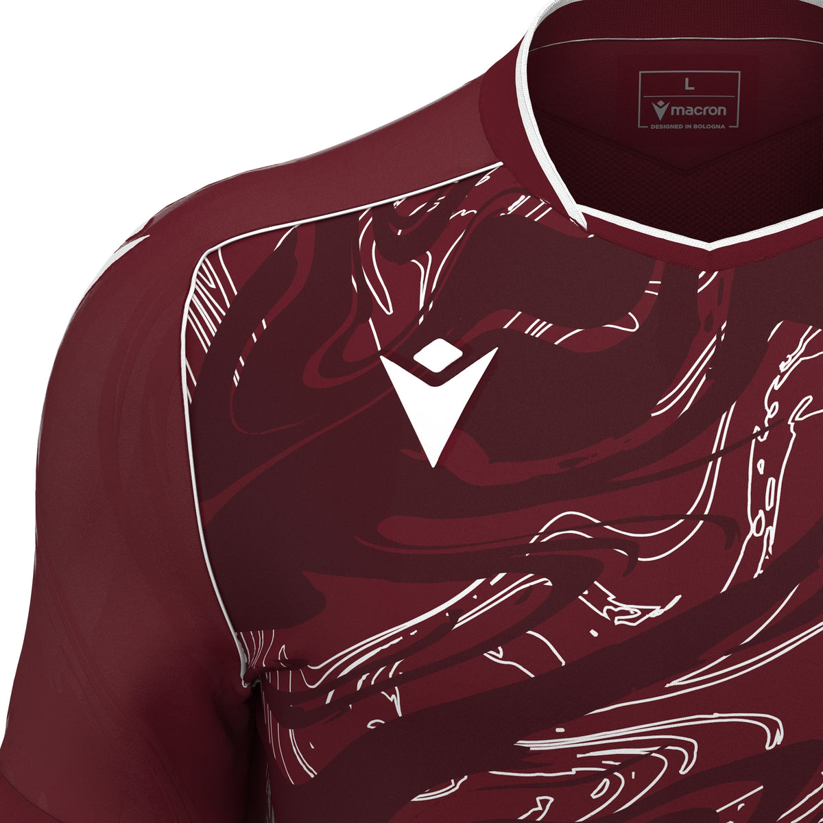 Macron Arcane Eco Shirt - Cardinal/White