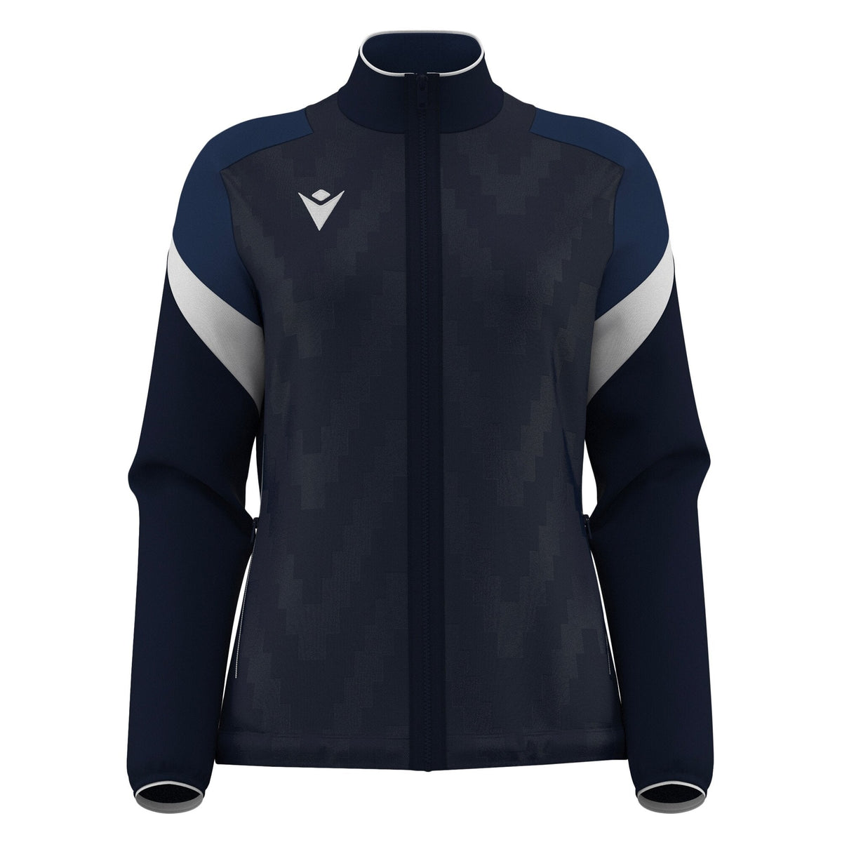 Macron Athena Full Zip Sweatshirt - Navy/White - view-10