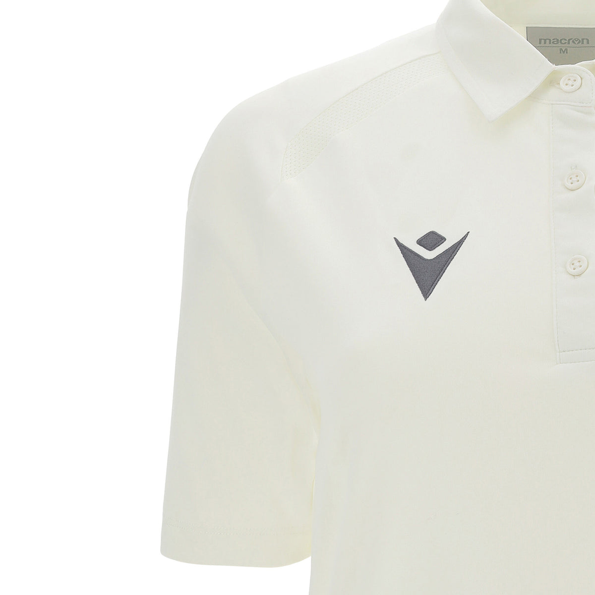 Macron Hobbs Cricket Shirt - Off White
