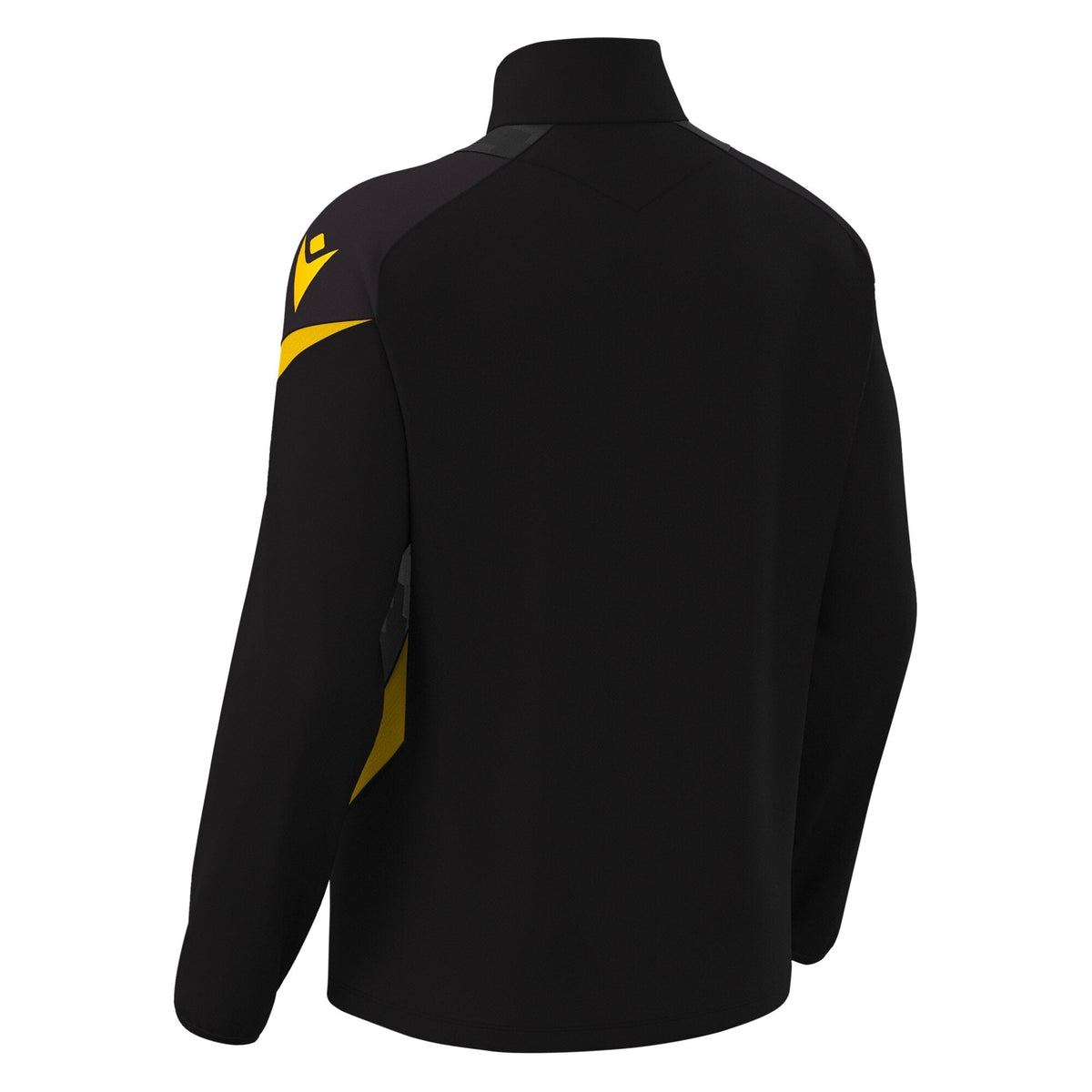 Macron Hollow 1/4 Zip Jersey - Black/Yellow - view-02