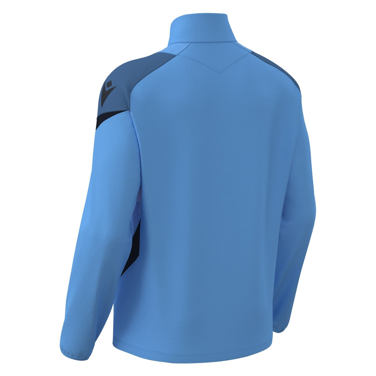 Macron Hollow 1/4 Zip Jersey - Indigo Sky Blue/Navy - view-02