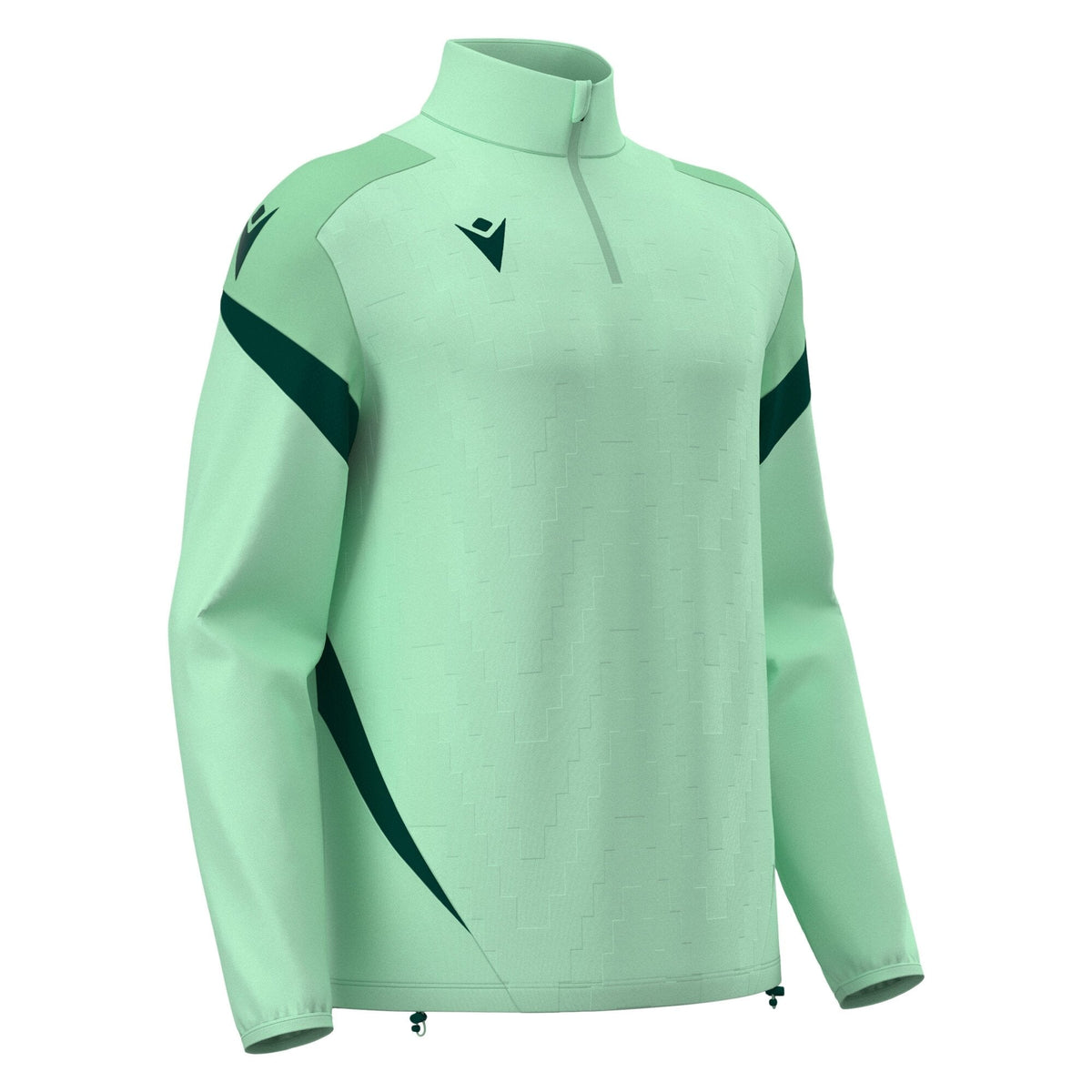 Macron Hollow 1/4 Zip Jersey - Mint/Bottle Green - main