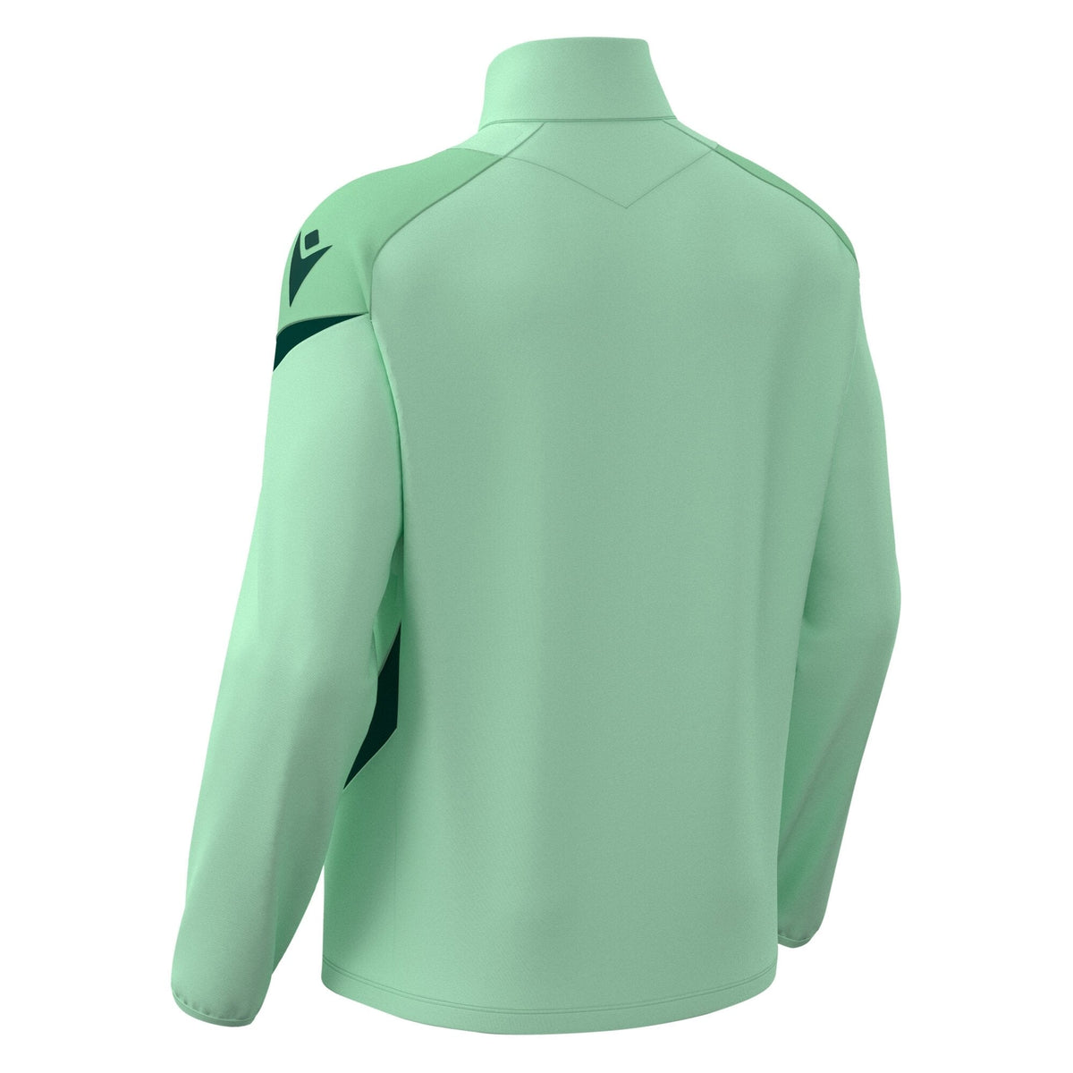 Macron Hollow 1/4 Zip Jersey - Mint/Bottle Green - view-02