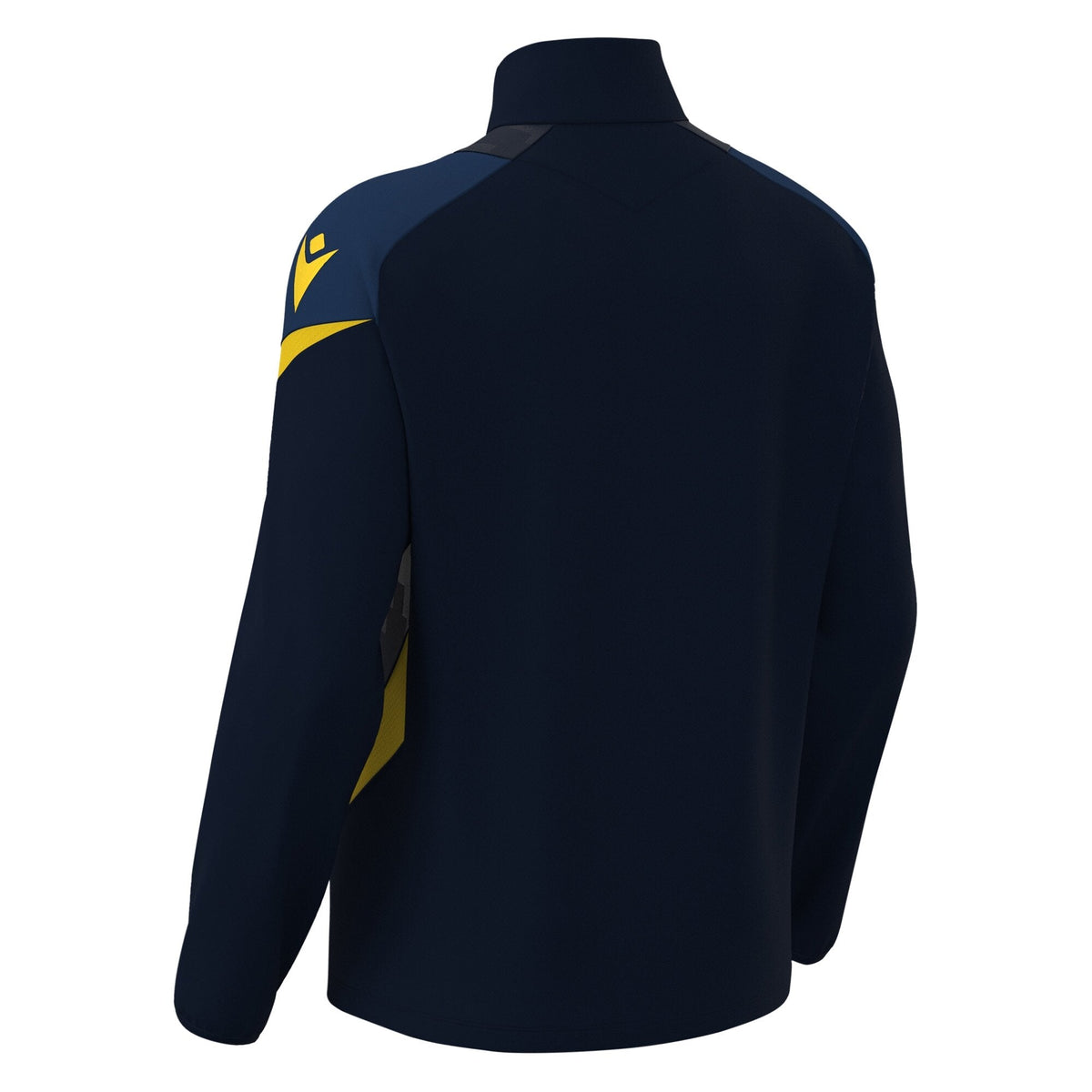 Macron Hollow 1/4 Zip Jersey - Navy/Yellow - view-02
