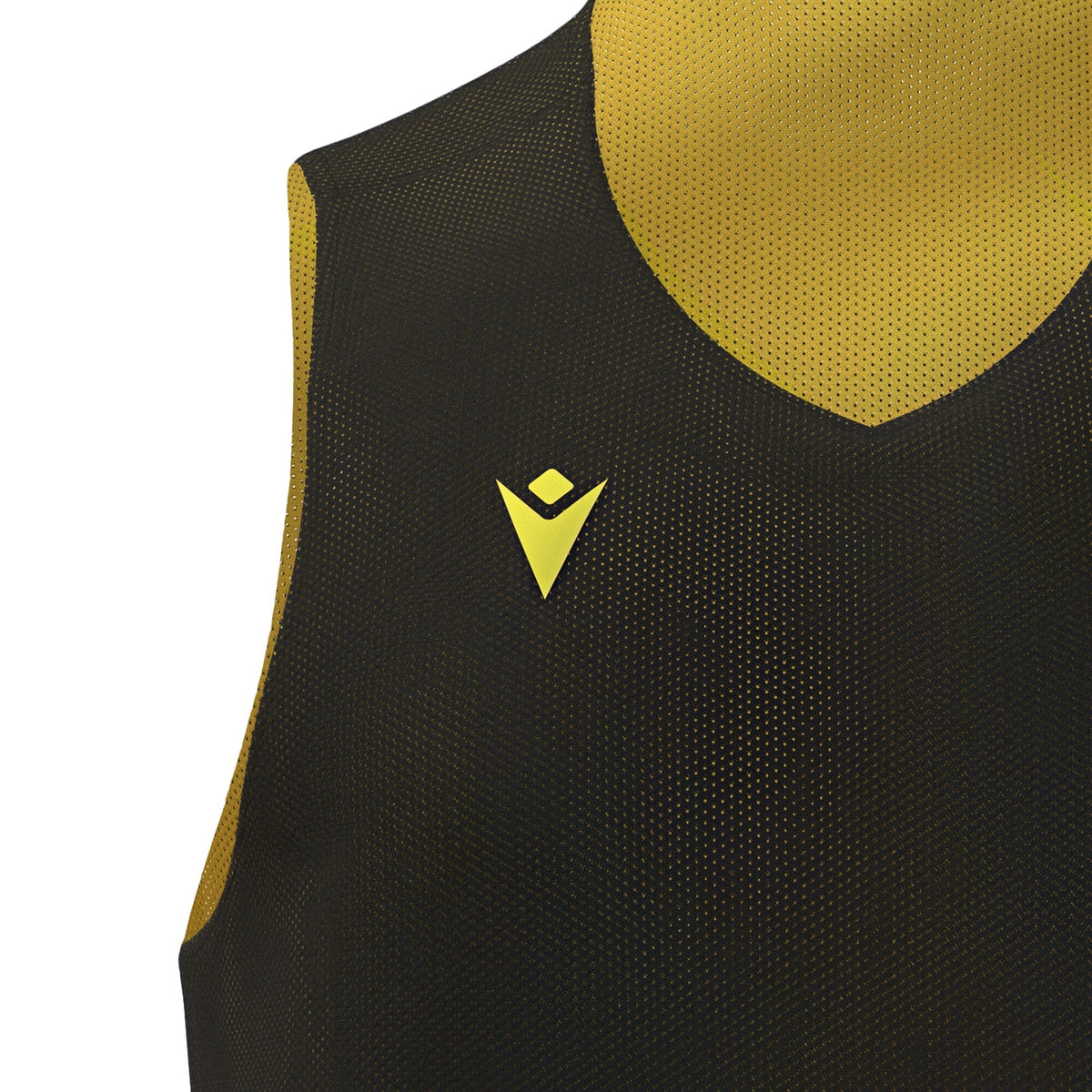 Macron Idaho Reversible Basketball Shirt - Black/Yellow