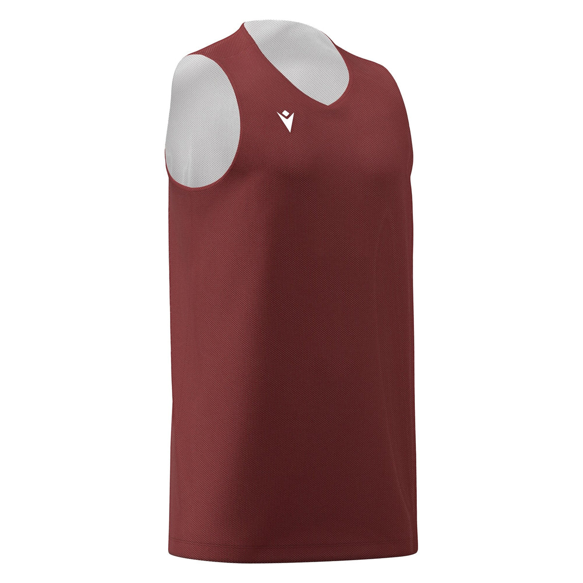 Macron Idaho Reversible Basketball Shirt - Cardinal/White