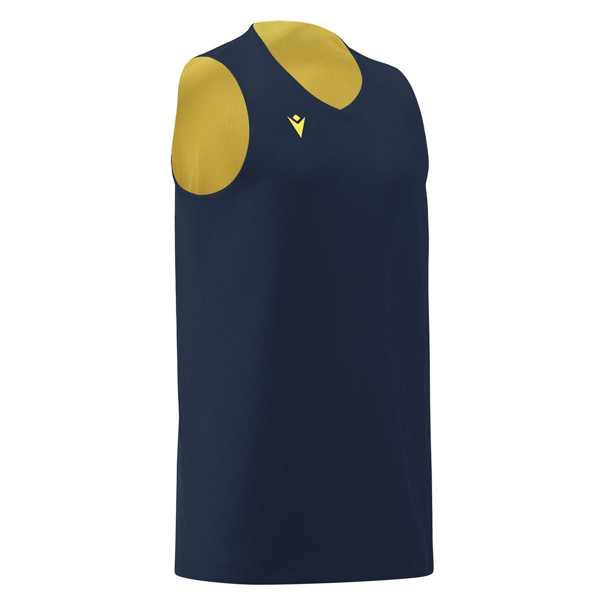 Macron Idaho Reversible Basketball Shirt - Navy/Yellow