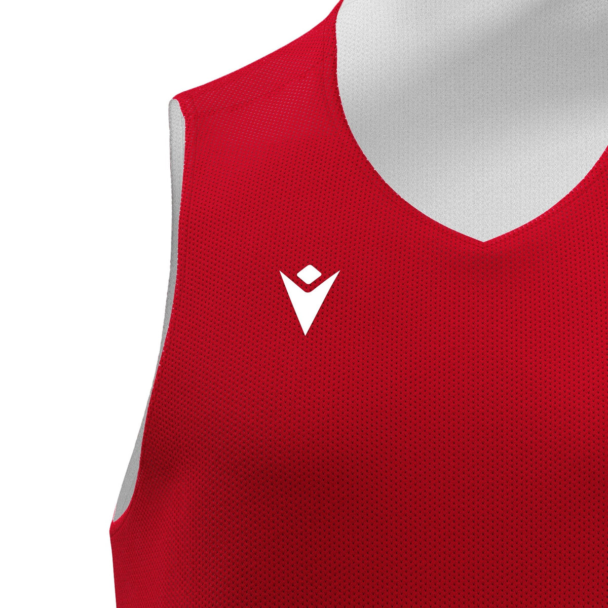 Macron Idaho Reversible Basketball Shirt - Red/White