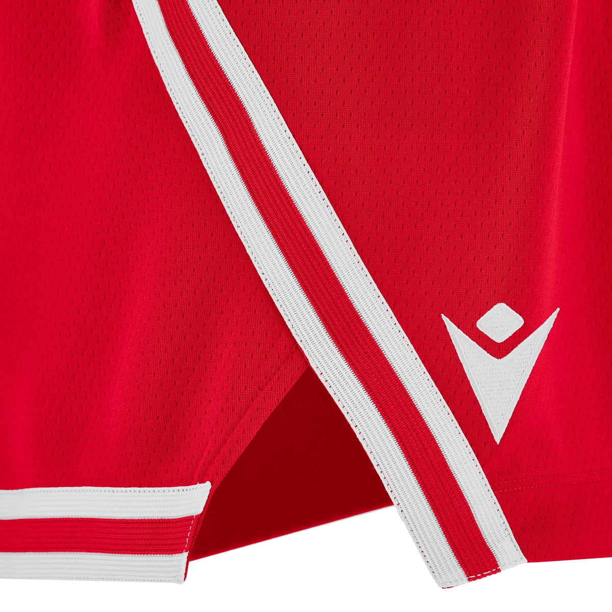 Macron Kansas Eco Basketball Shorts - Red/White