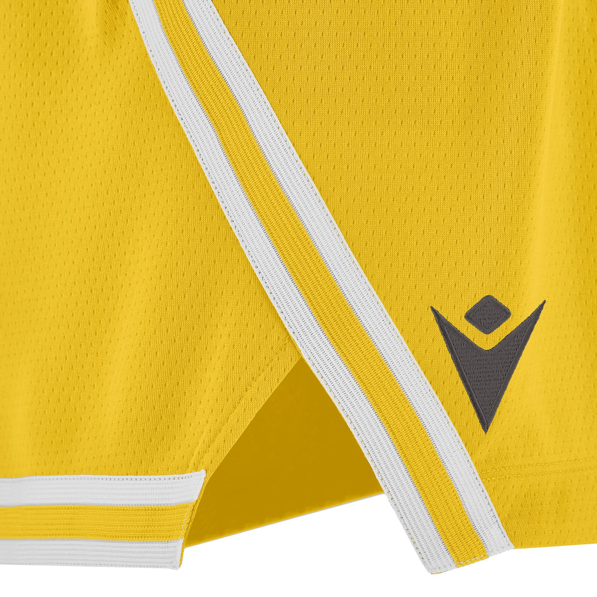 Macron Kansas Eco Basketball Shorts - Yellow/White