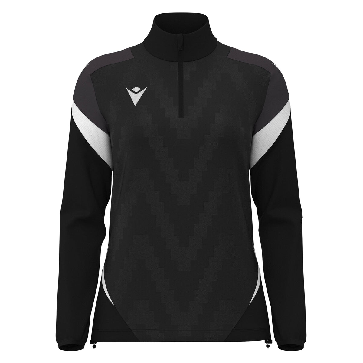 Macron Leona 1/4 Zip Jersey - Black/White - view-10