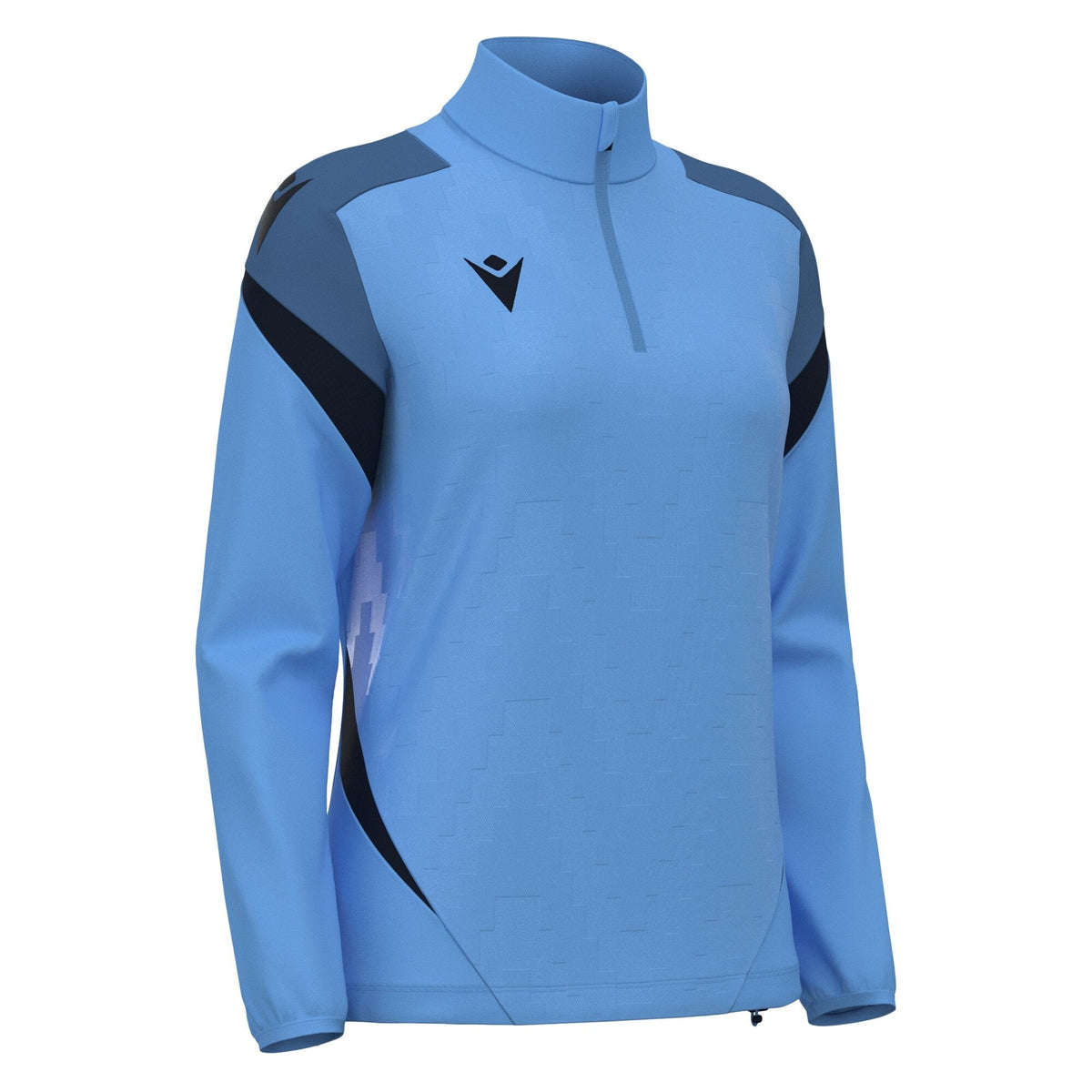 Macron Leona 1/4 Zip Jersey - Indigo Sky Blue/Navy - main