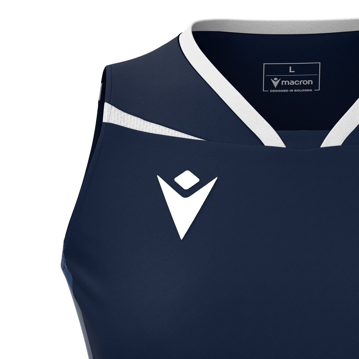 Macron Lily Eco Sleeveless Shirt - Navy/White