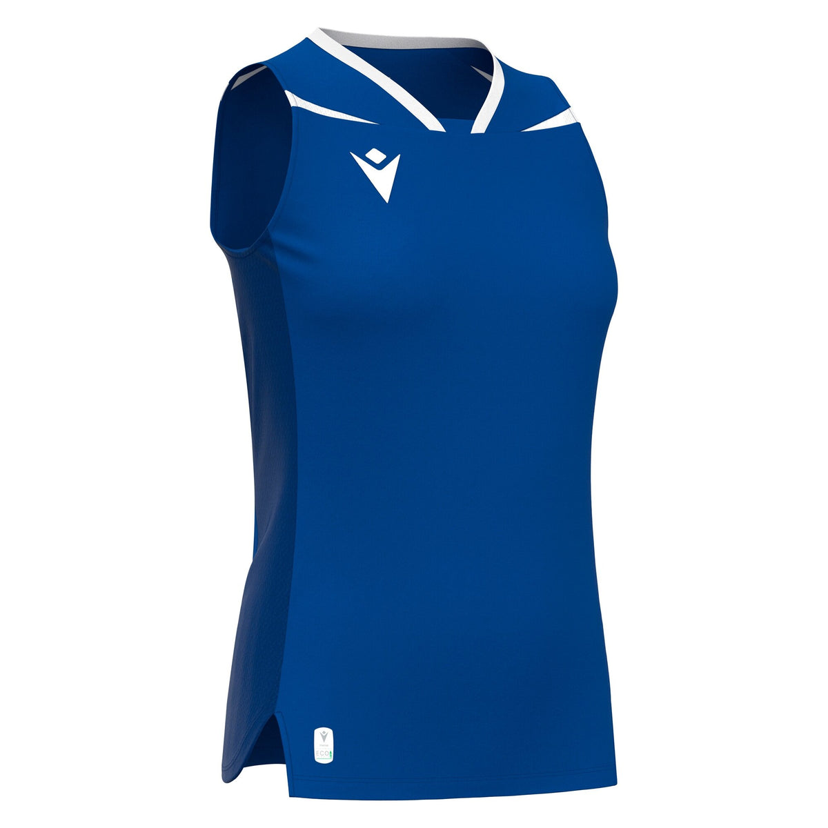 Macron Lily Eco Sleeveless Shirt - Royal Blue/White
