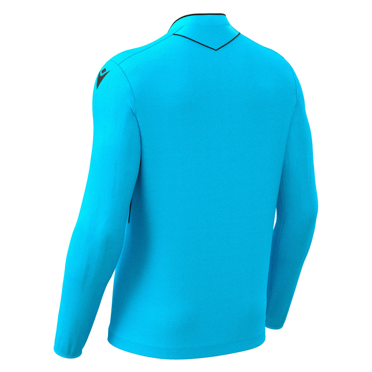 Macron Mendez Eco Referee Long Sleeve Shirt - Neon Sky/Black