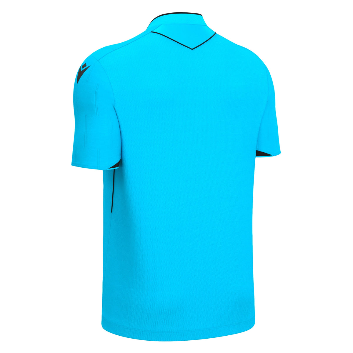 Macron Mendez Eco Referee Shirt - Neon Sky/Black