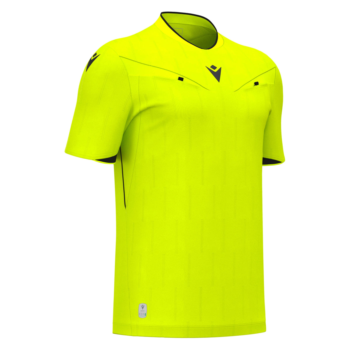 Macron Mendez Eco Referee Shirt - Neon Yellow/Black