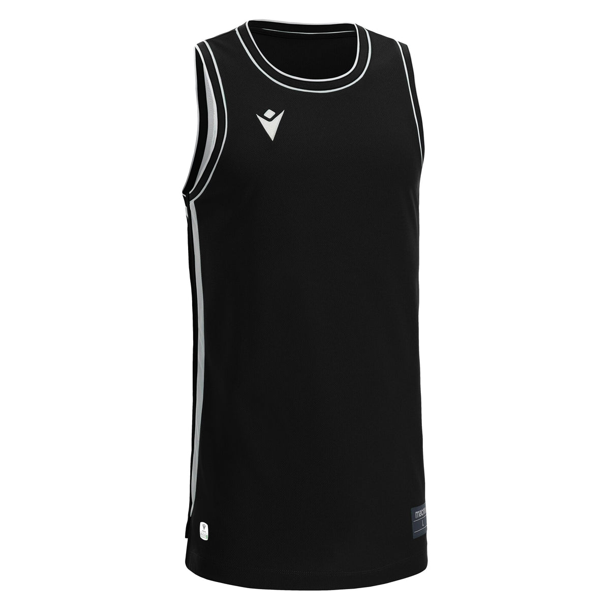 Macron Plutonium Eco Basketball Shirt - Black/White