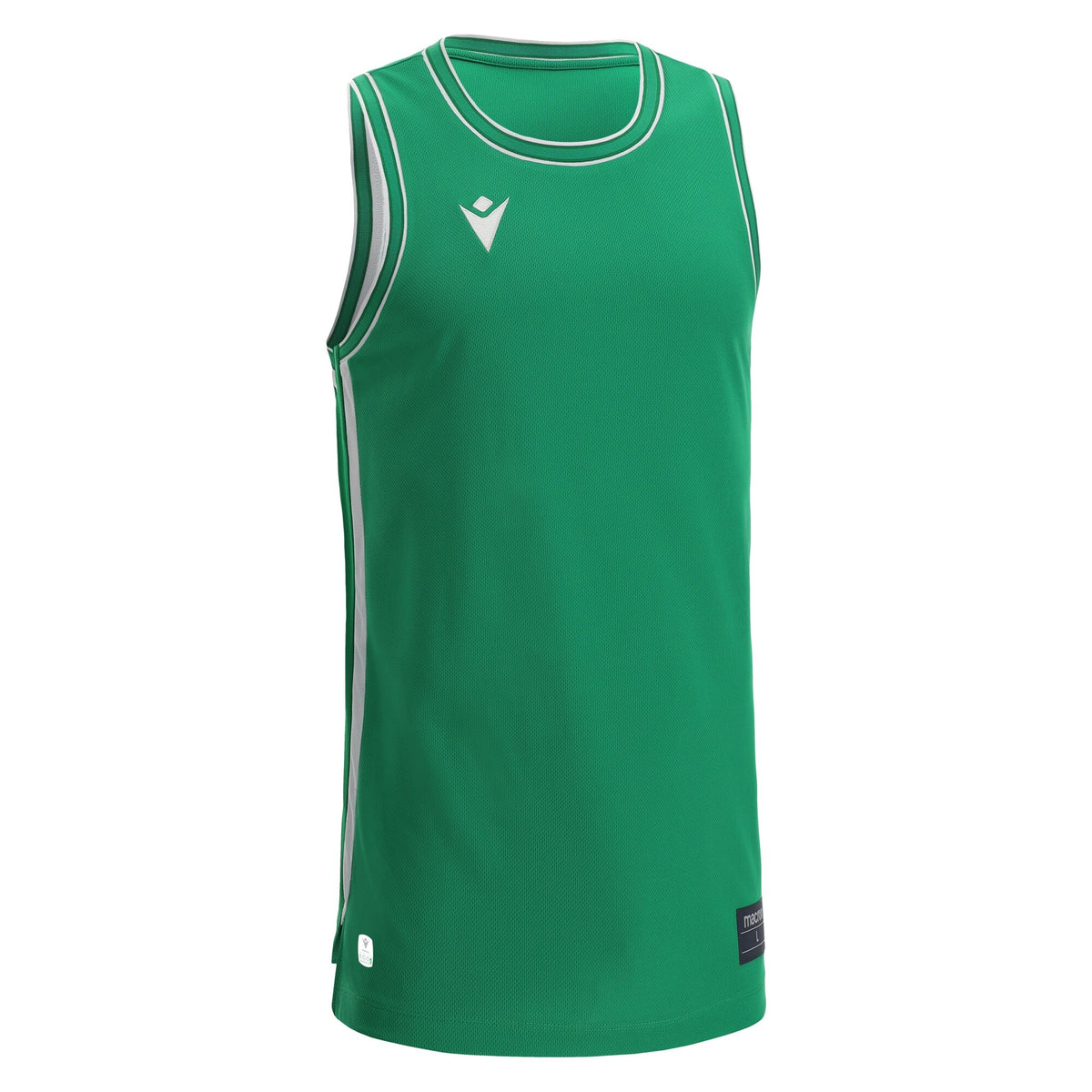 Macron Plutonium Eco Basketball Shirt - Green/White