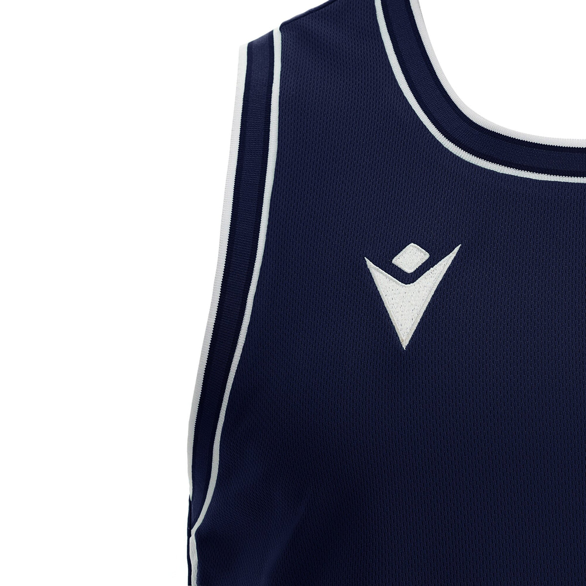 Macron Plutonium Eco Basketball Shirt - Navy/White