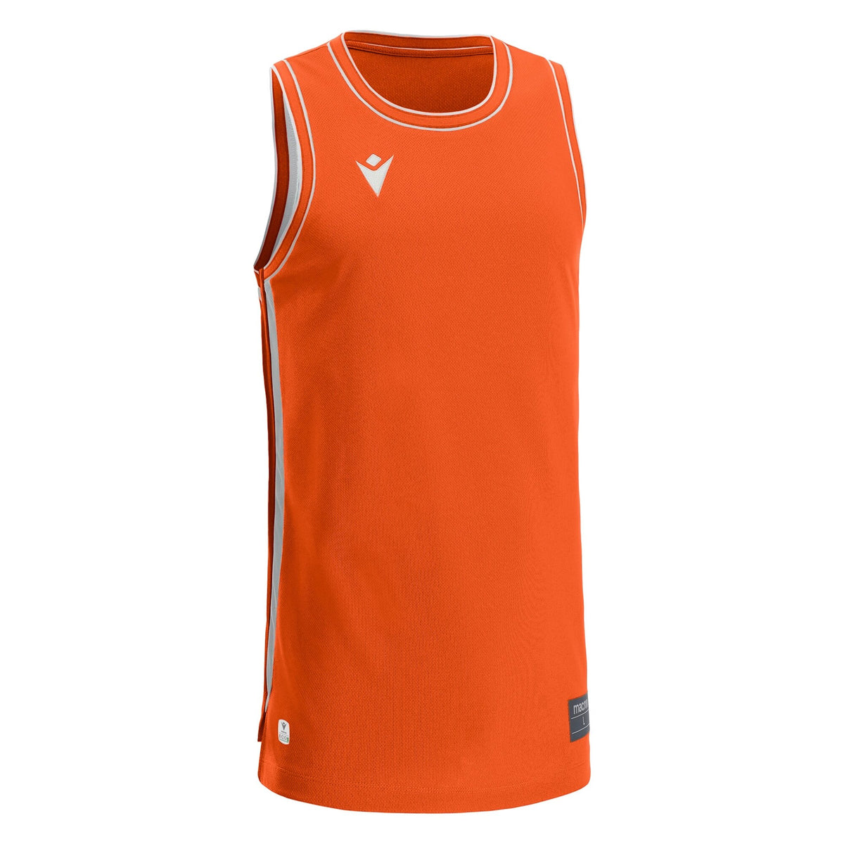 Macron Plutonium Eco Basketball Shirt - Orange/White