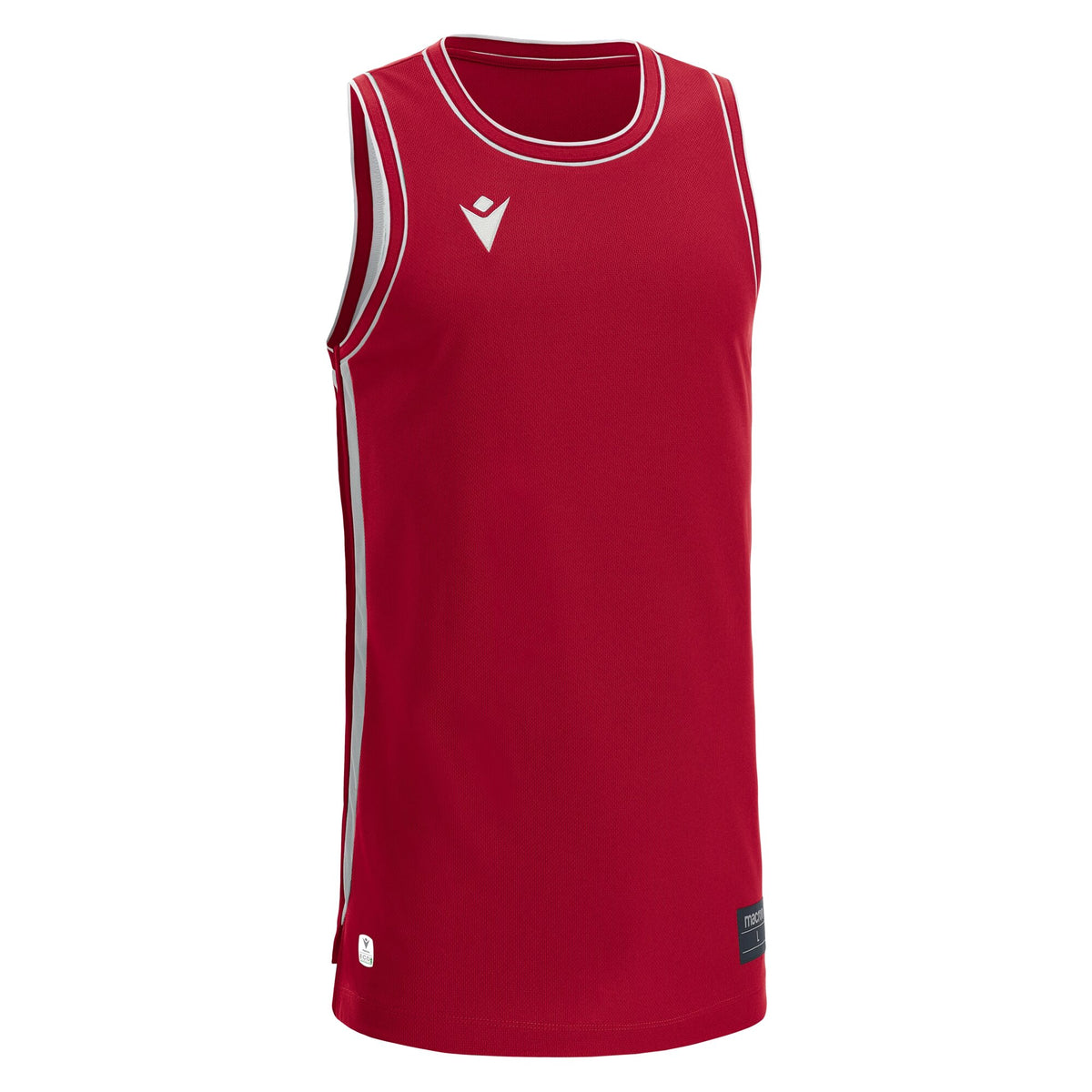 Macron Plutonium Eco Basketball Shirt - Red/White