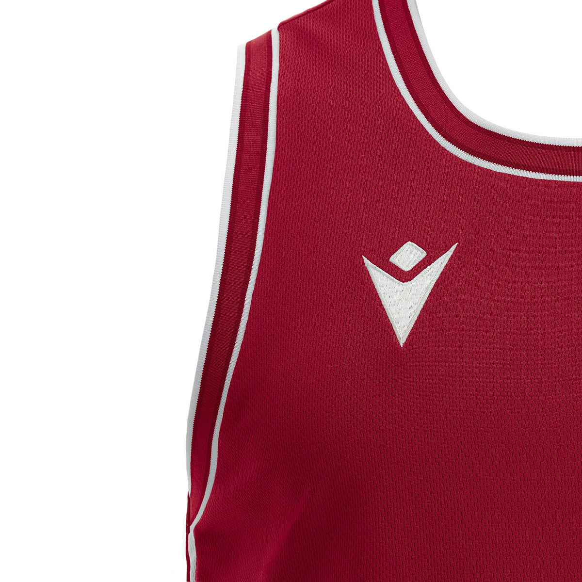 Macron Plutonium Eco Basketball Shirt - Red/White