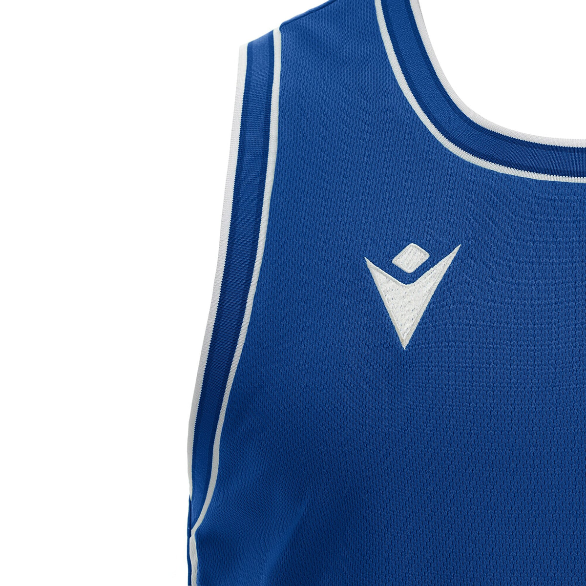 Macron Plutonium Eco Basketball Shirt - Royal Blue/White