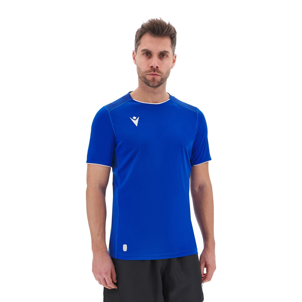 Macron Rhodium Eco Shirt - Royal Blue/White