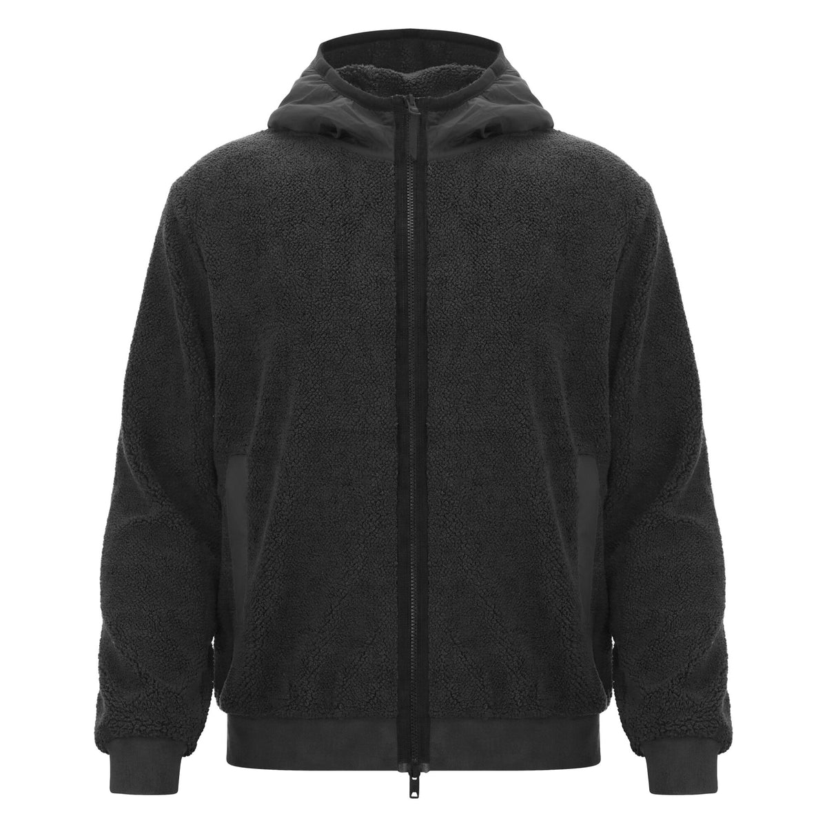Macron Sapporo Teddy Hoody - Black/0 - view-10