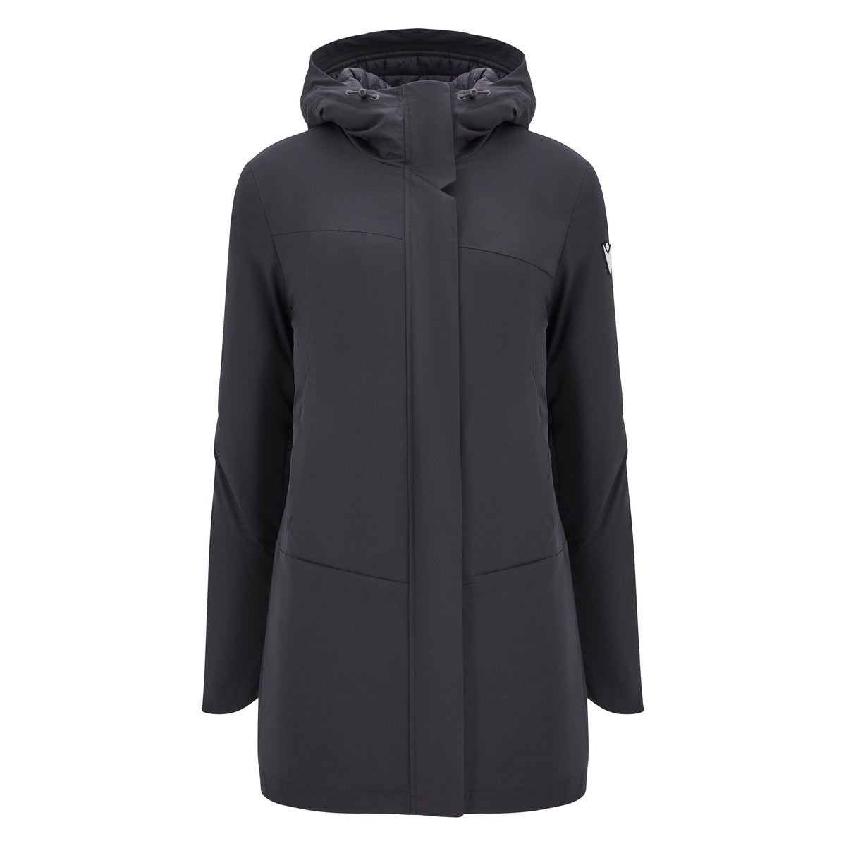 Macron Soria II Padded Hooded Jacket - Black