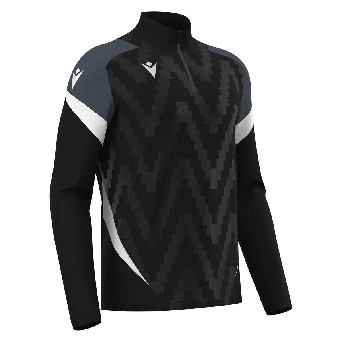 Macron Starfall 1/4 Zip Jersey - Black/White - main