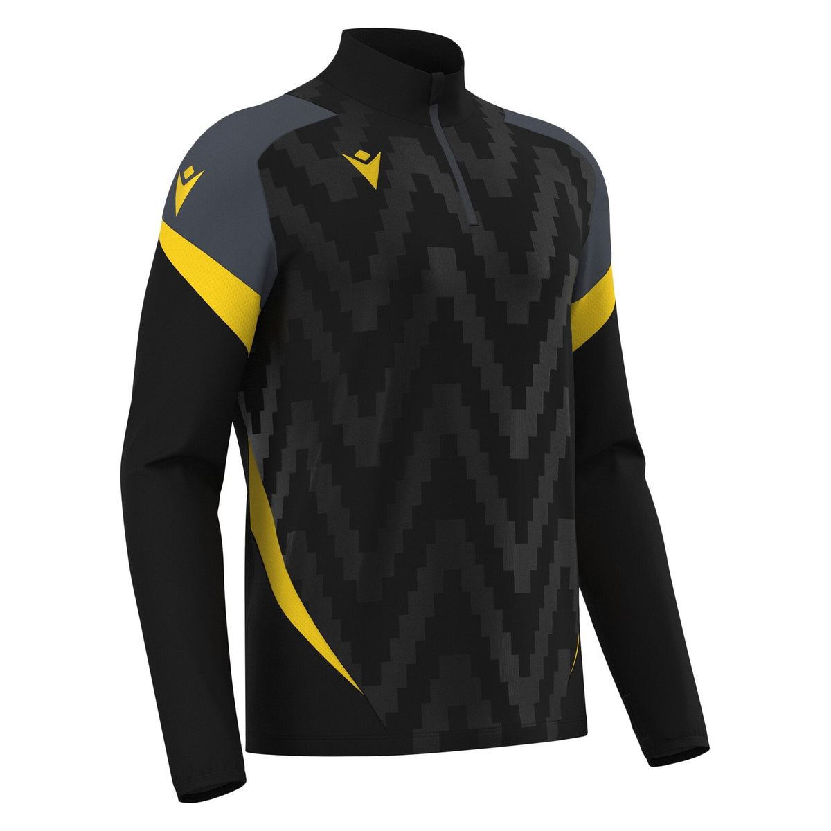 Macron Starfall 1/4 Zip Jersey - Black/Yellow - main
