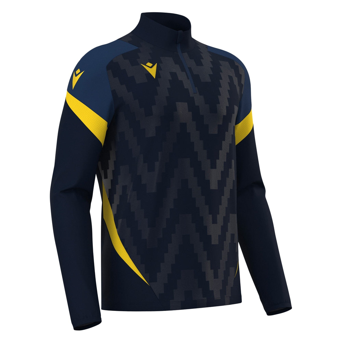 Macron Starfall 1/4 Zip Jersey - Navy/Yellow - main