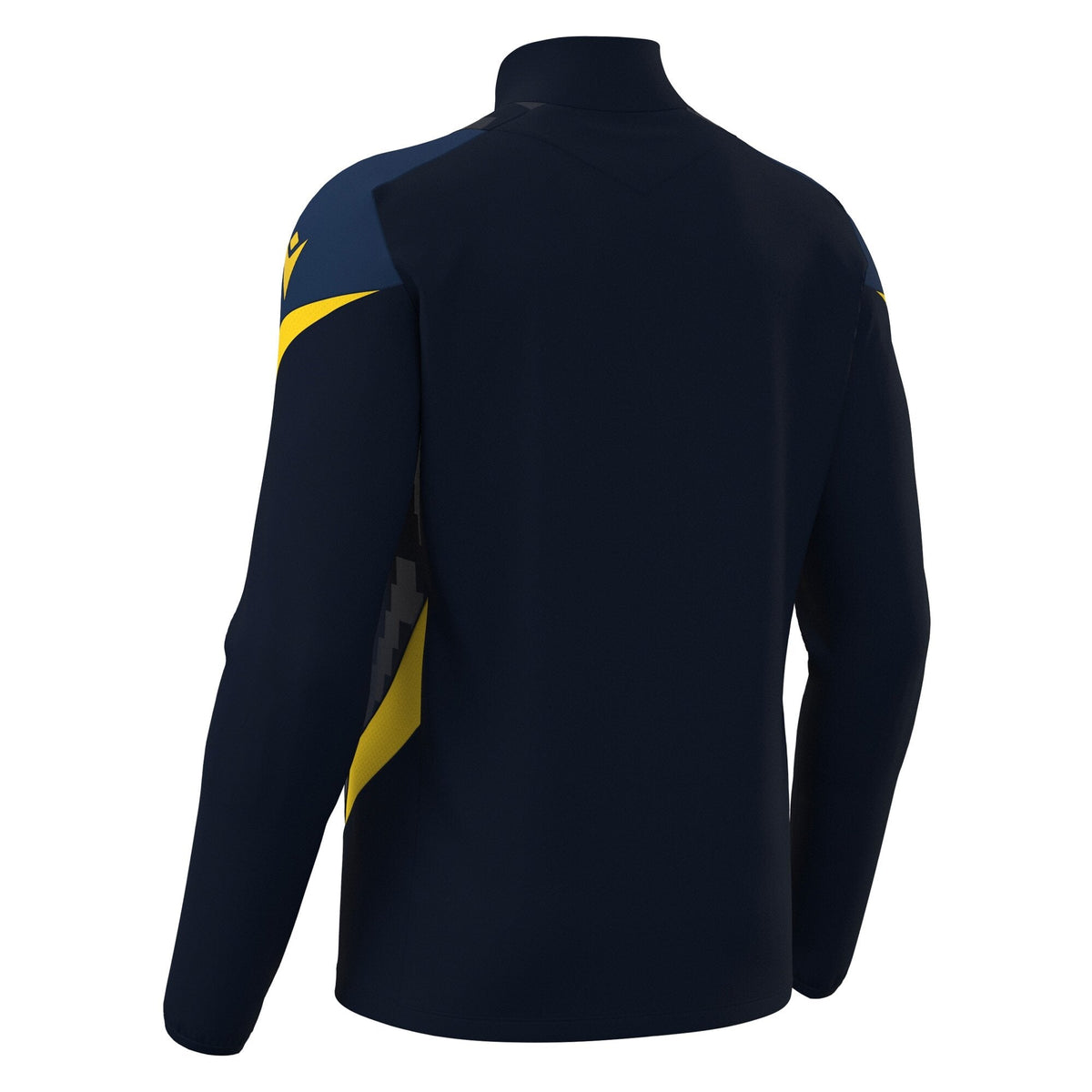 Macron Starfall 1/4 Zip Jersey - Navy/Yellow - view-02