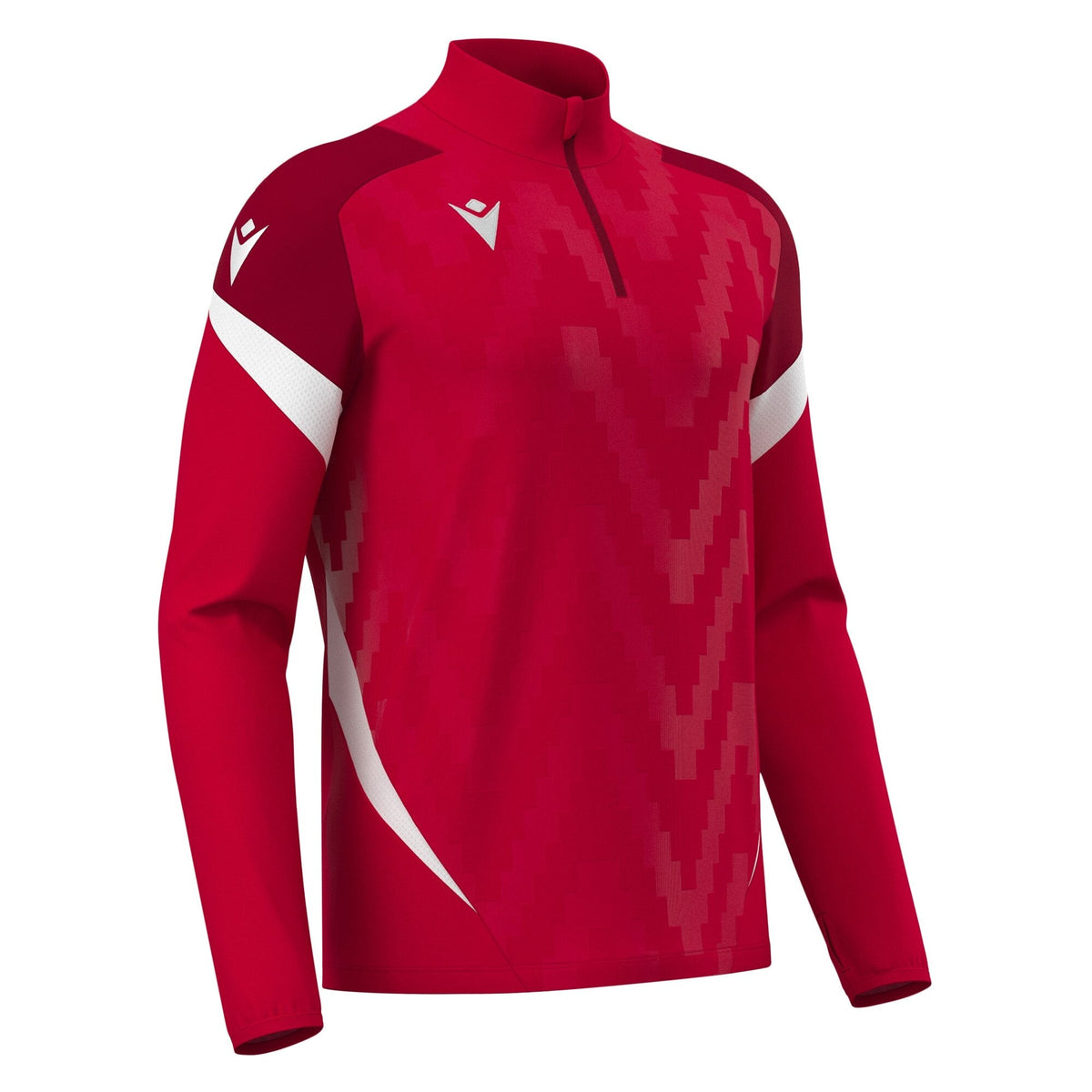 Macron Starfall 1/4 Zip Jersey - Red/White - main