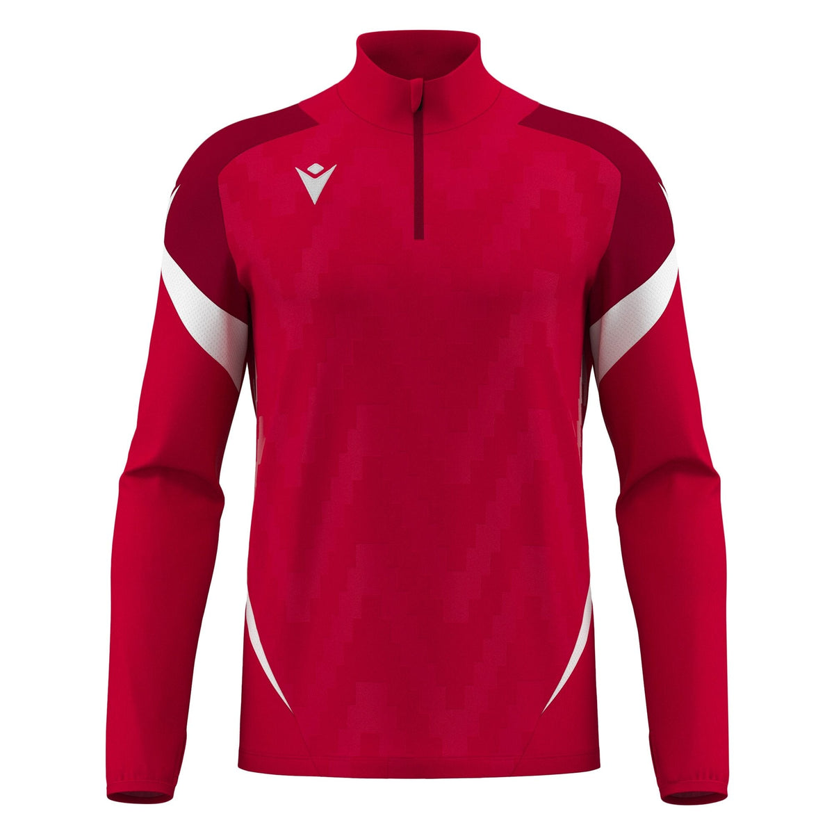 Macron Starfall 1/4 Zip Jersey - Red/White - view-10