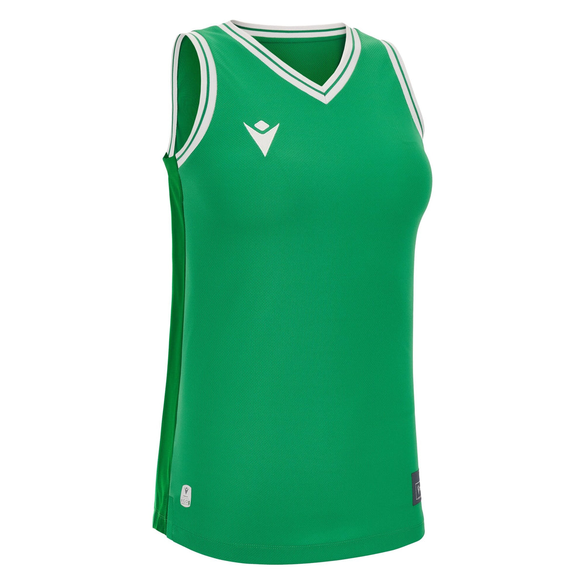 Macron Tellurium Eco Basketball Shirt - Green/White