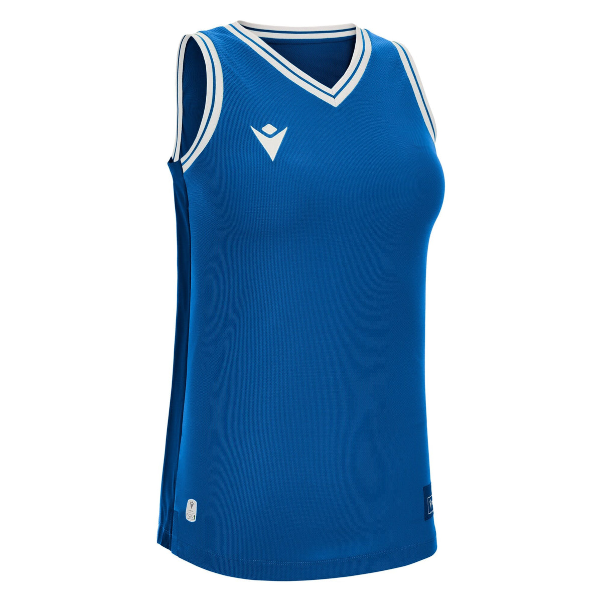 Macron Tellurium Eco Basketball Shirt - Royal Blue/White