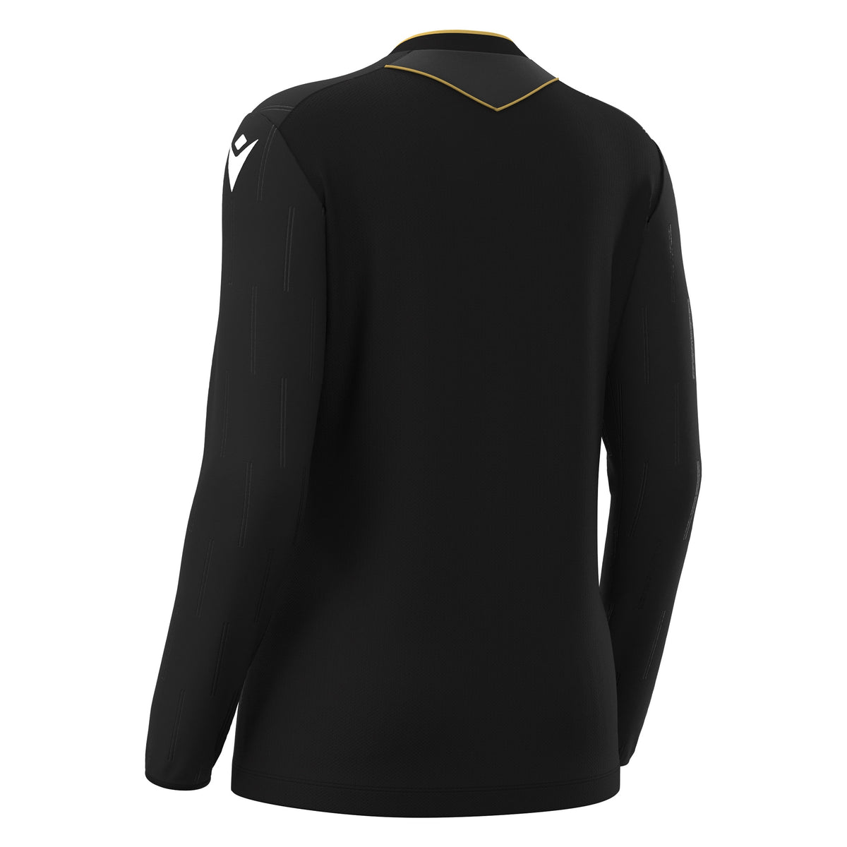 Macron Tess Eco Referee Long Sleeve Shirt - Black/Gold