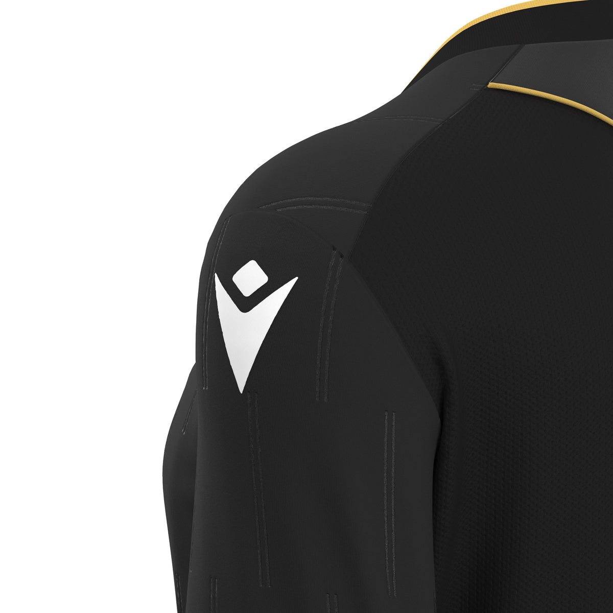 Macron Tess Eco Referee Long Sleeve Shirt - Black/Gold