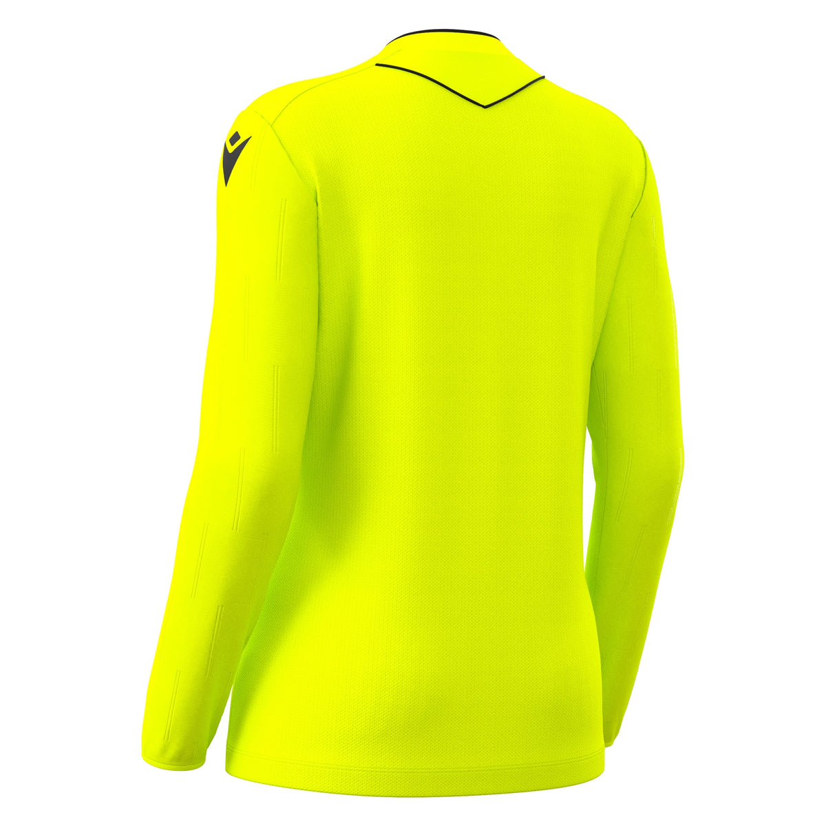 Macron Tess Eco Referee Long Sleeve Shirt - Neon Yellow/Black