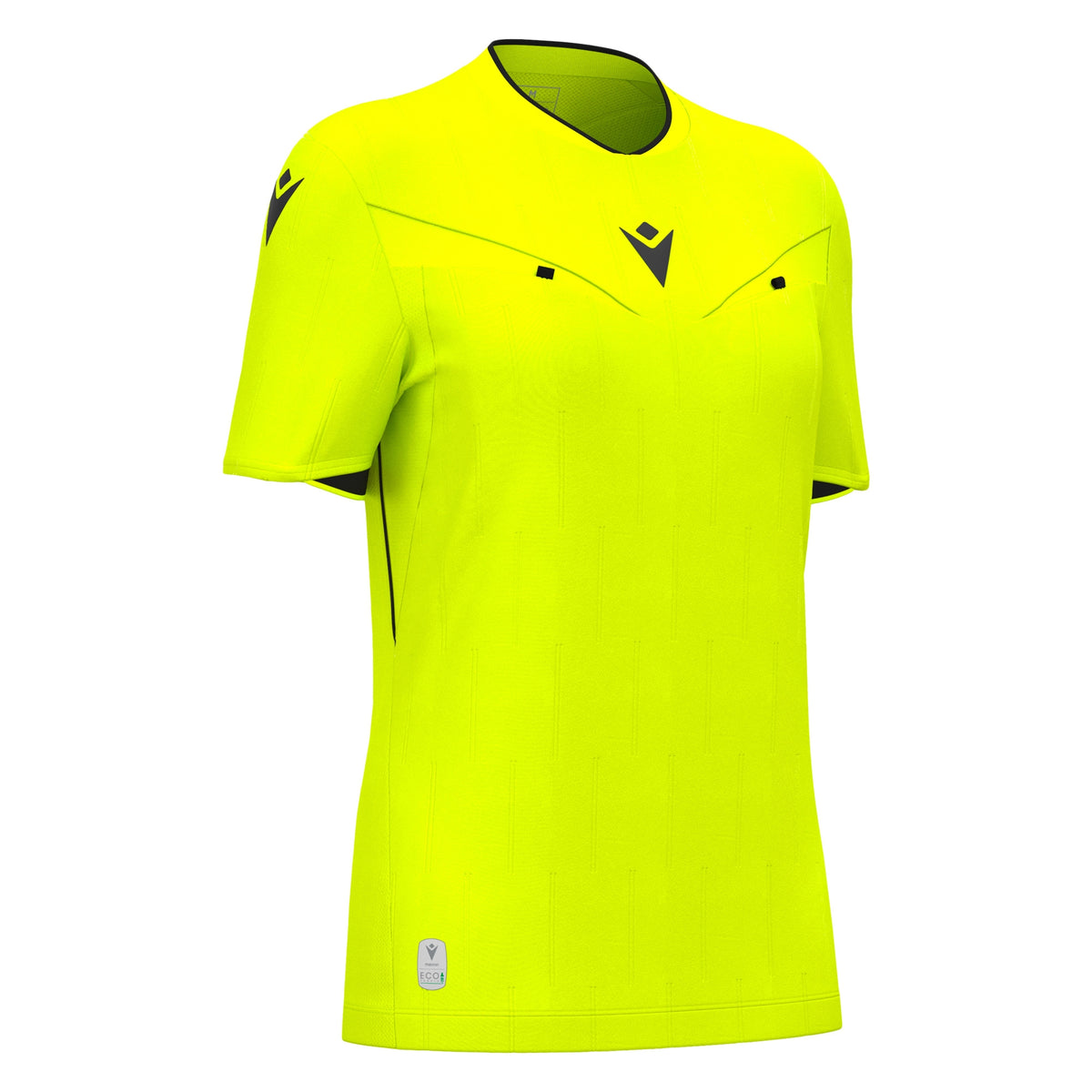 Macron Tess Eco Referee Shirt - Neon Yellow/Black