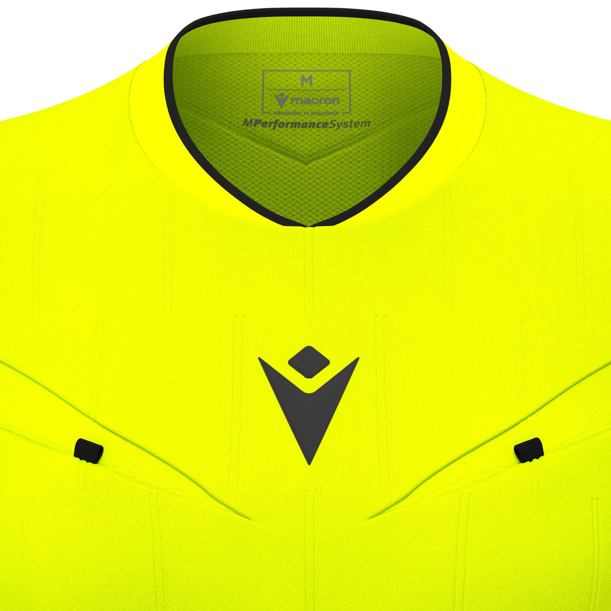 Macron Tess Eco Referee Shirt - Neon Yellow/Black