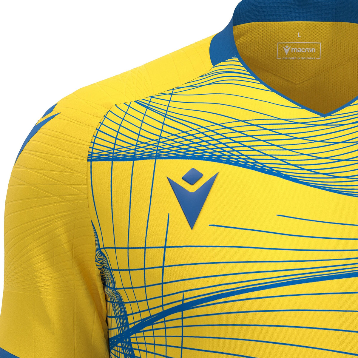 Macron Wyvern Eco Shirt - Yellow/Royal Blue