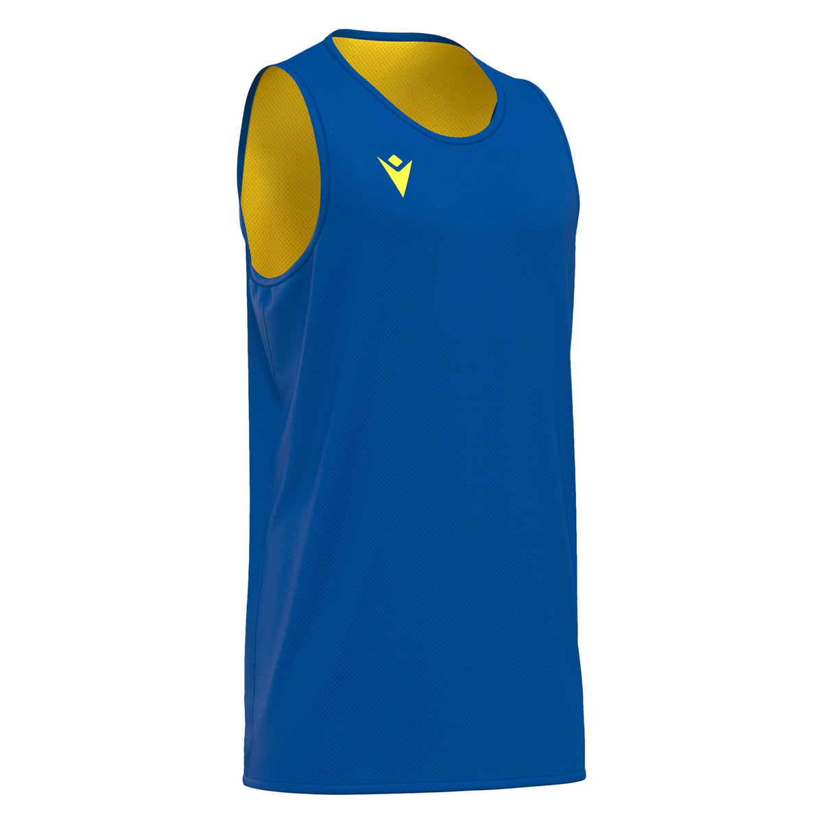 Macron X500 Reversible Basketball Shirt - Royal Blue/Yellow