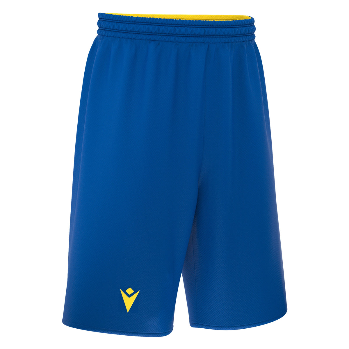 Macron X500 Reversible Basketball Shorts - Royal Blue/Yellow